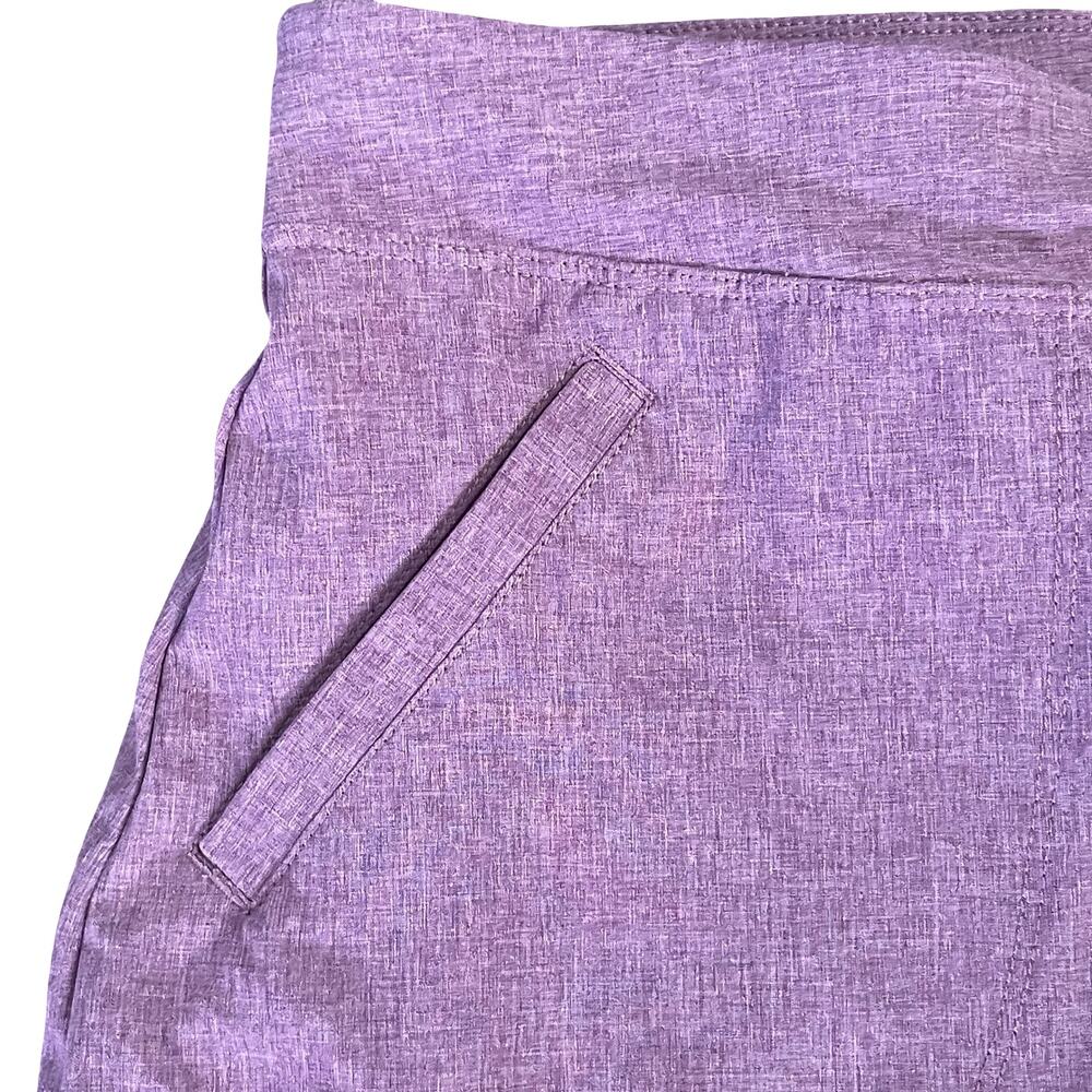 Aventura Skort Heathered Plum/Pink Sz‎ M Elastic Waist Athletic Athleisure Gym - Picture 3 of 8